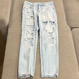 Light Blue Distressed Women Jeans